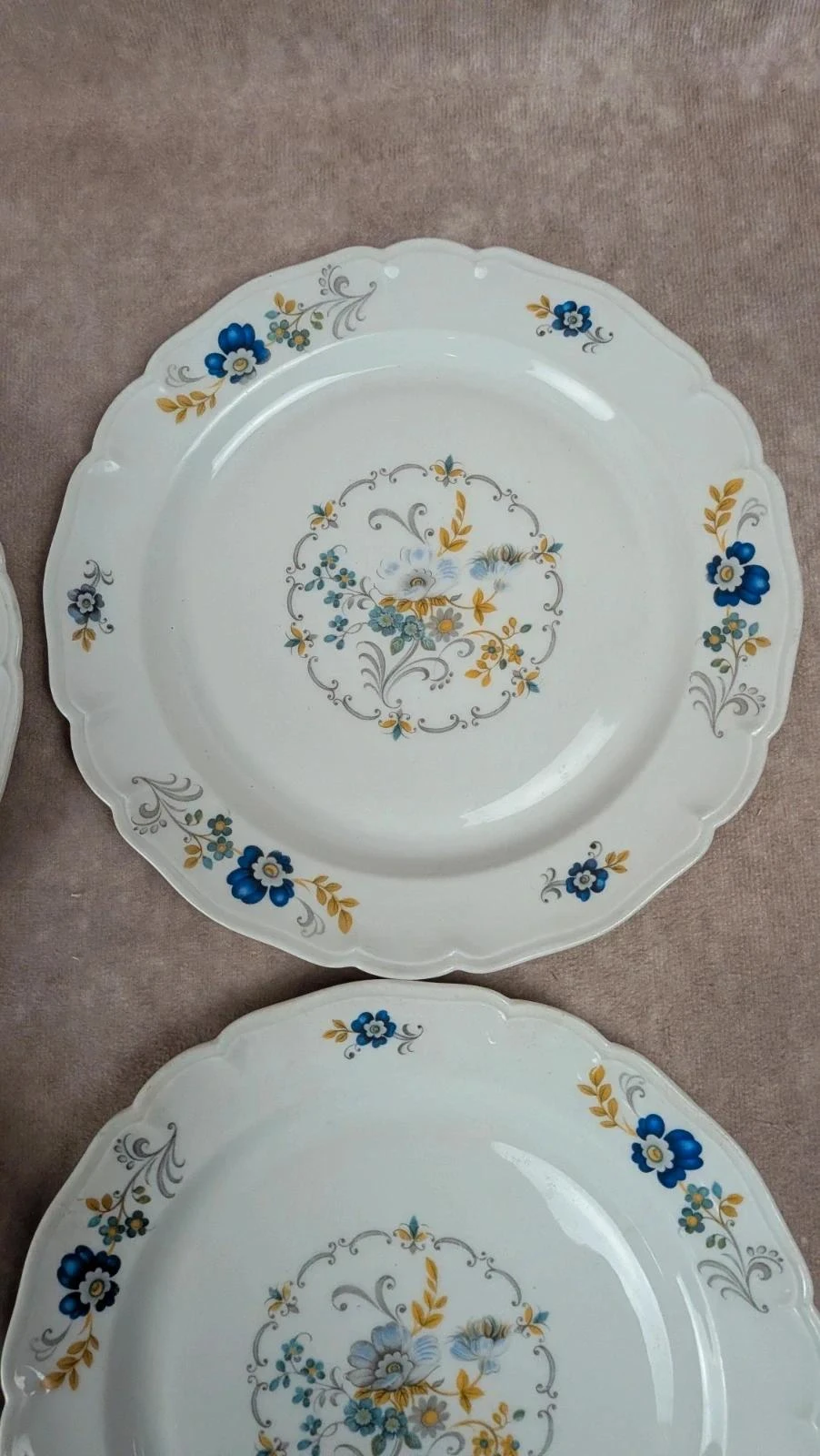 Conjunto de 5 pratos de sobremesa antigos Limoges U.l.i.m – photo 6